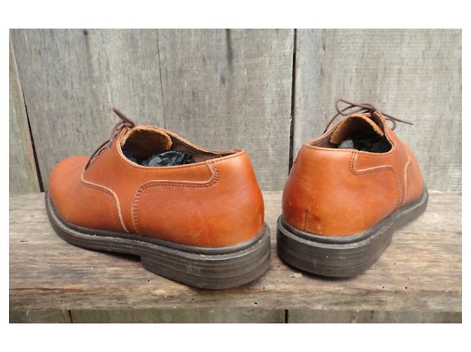 Autre Marque Richelieu King Street Scarpe Stringate in Pelle Marrone Chiaro - vista 5