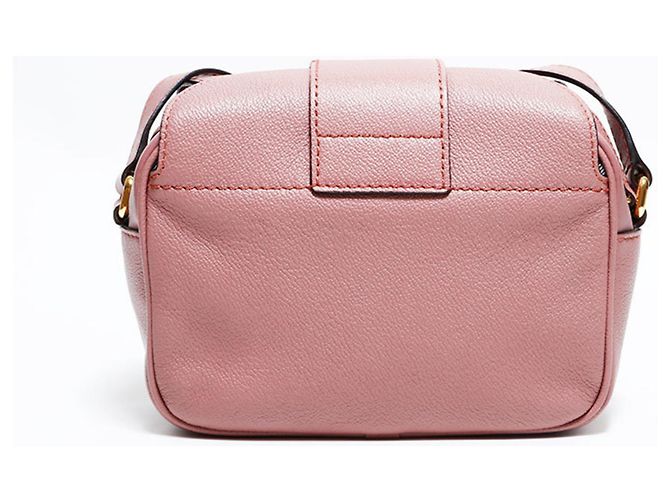 Borsa a tracolla in pelle Burberry rosa - vista 2