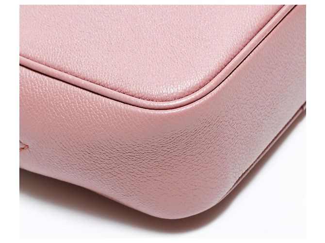 Borsa a tracolla in pelle Burberry rosa - vista 5