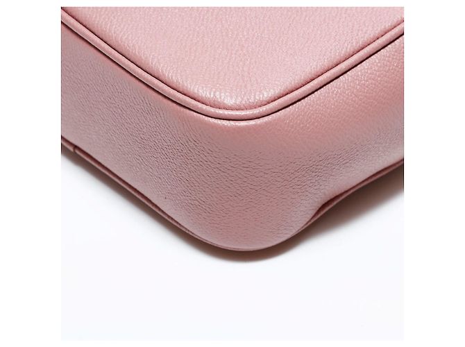 Borsa a tracolla in pelle Burberry rosa - vista 6