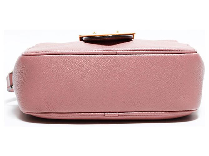 Borsa a tracolla in pelle Burberry rosa - vista 7