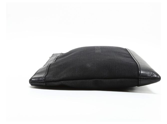 Everyday Clutch Bag Balenciaga M Canvas Clip Logo Nero - vista 4