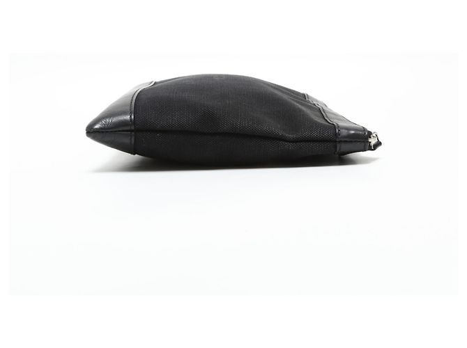 Everyday Clutch Bag Balenciaga M Canvas Clip Logo Nero - vista 5