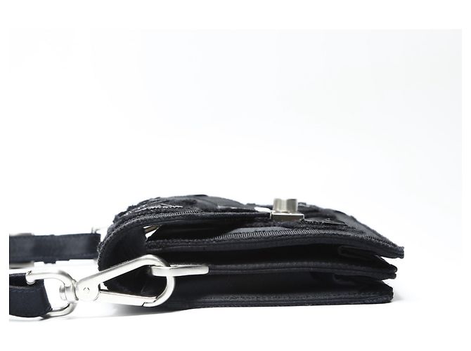 Borsa a Spalla in Raso SOUND BRAID di Prada Nero - vista 4