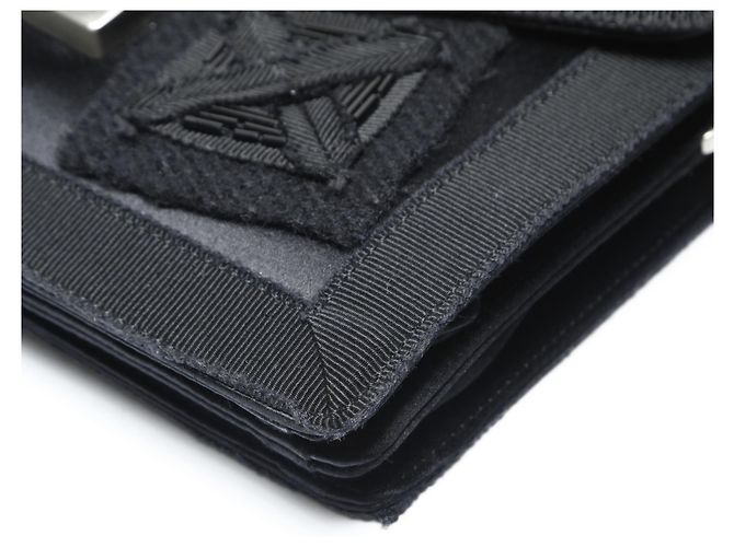 Borsa a Spalla in Raso SOUND BRAID di Prada Nero - vista 7