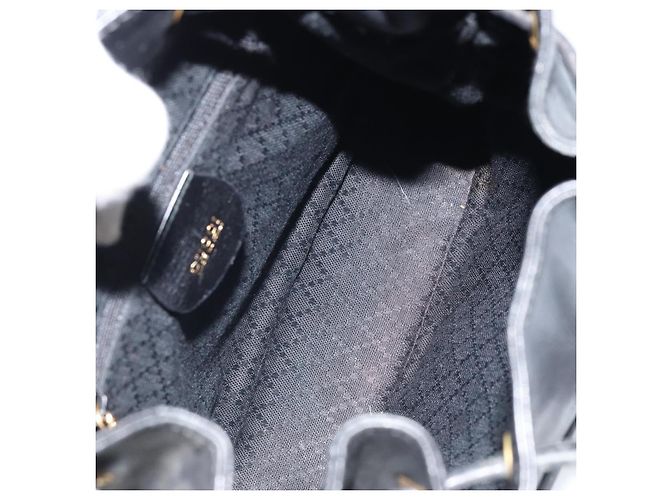Gucci Vintage Bamboo Leather Mini Nero - vista 5