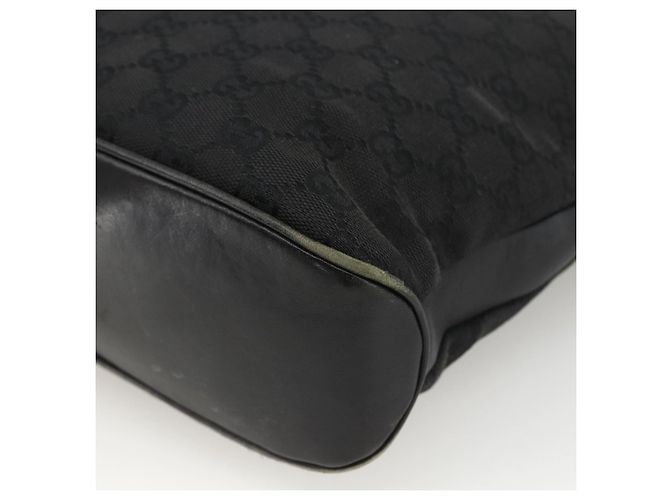 Borsa a Spalla GG Canvas Gucci Nera Argento 109097 Auth 172771 Nero - vista 10