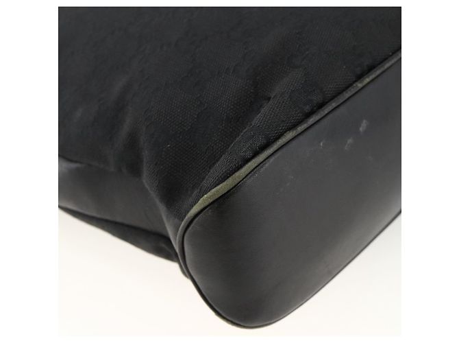 Borsa a Spalla GG Canvas Gucci Nera Argento 109097 Auth 172771 Nero - vista 13