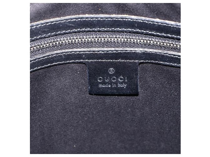 Borsa a Spalla GG Canvas Gucci Nera Argento 109097 Auth 172771 Nero - vista 14