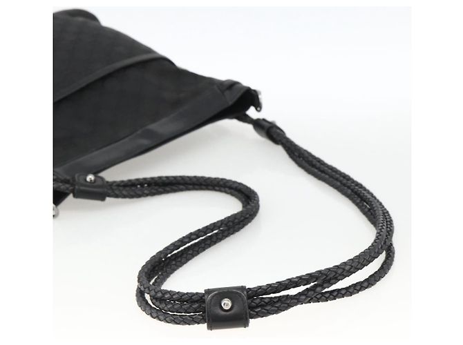 Borsa a Spalla GG Canvas Gucci Nera Argento 109097 Auth 172771 Nero - vista 7