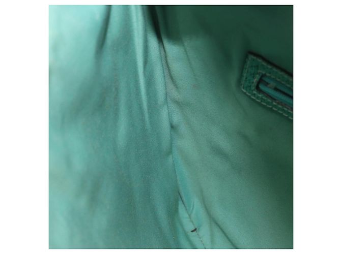 Borsa a Spalla GG Canvas Gucci Beige Verde Menta Argento 124357 Auth BA11129 - vista 18