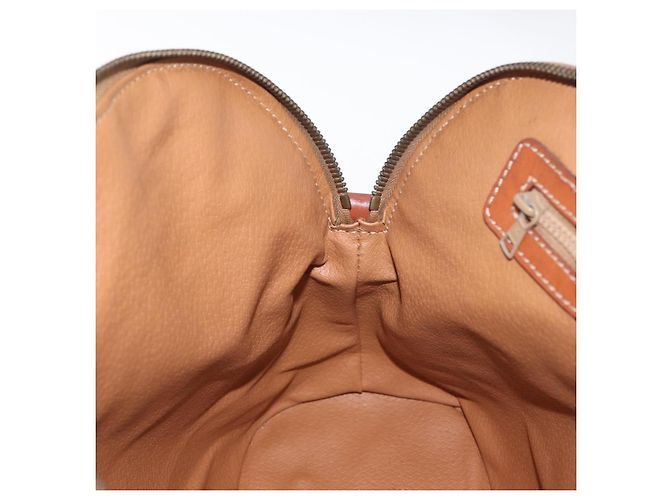 Céline Borsa a mano in tela Macadam CELINE in pelle PVC marrone oro Auth fm5177 D'oro - vista 18