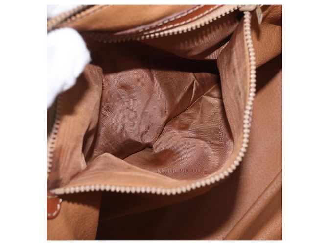 Céline Borsa a mano in tela Macadam CELINE in pelle PVC marrone oro Auth fm5177 D'oro - vista 20