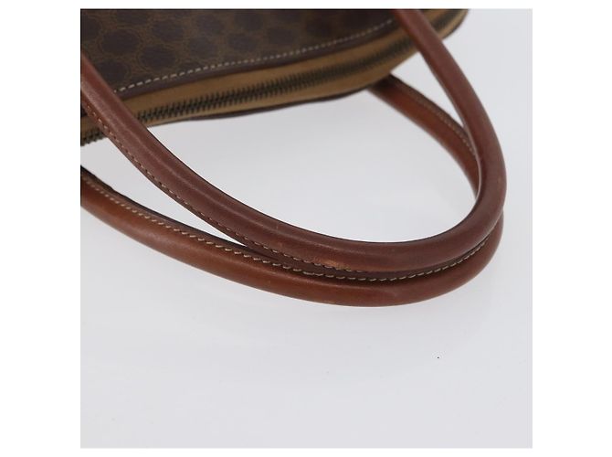 Céline Borsa a mano in tela Macadam CELINE in pelle PVC marrone oro Auth fm5177 D'oro - vista 7