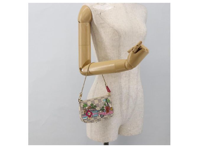 LOUIS VUITTON Azur Vivienne Mini Pochette Accessoires N60487 LV Auth 167035SM - vista 22