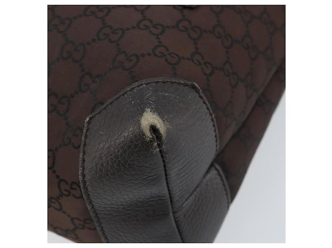 GUCCI GG Canvas Tote Bag Braun Silber 180450 Auth 172731 - Ansicht 10