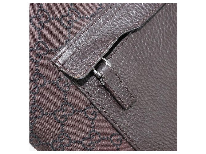 GUCCI GG Canvas Tote Bag Braun Silber 180450 Auth 172731 - Ansicht 21