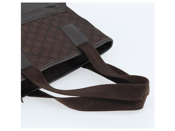 GUCCI GG Canvas Tote Bag Braun Silber 180450 Auth 172731 - Ansicht 7