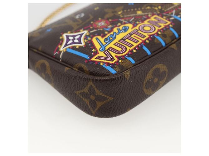 LOUIS VUITTON Monogram Vivienne Mini Pochette Accessori M81637 Auth 167034SM Monogramma - vista 11