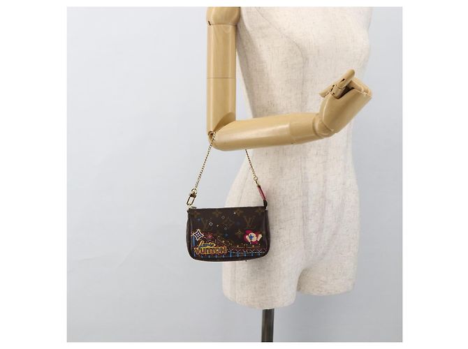 LOUIS VUITTON Monogram Vivienne Mini Pochette Accessori M81637 Auth 167034SM Monogramma - vista 22
