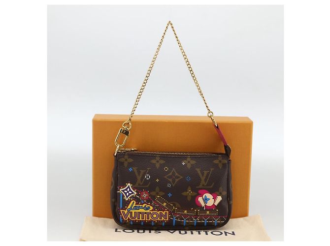 LOUIS VUITTON Monogram Vivienne Mini Pochette Accessori M81637 Auth 167034SM Monogramma - vista 23