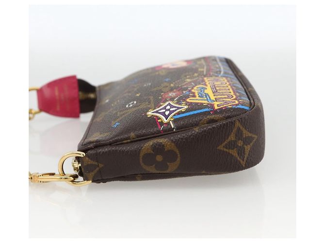 LOUIS VUITTON Monogram Vivienne Mini Pochette Accessori M81637 Auth 167034SM Monogramma - vista 4