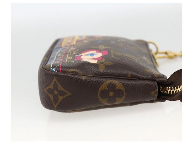LOUIS VUITTON Monogram Vivienne Mini Pochette Accessori M81637 Auth 167034SM Monogramma - vista 5