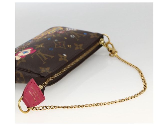 LOUIS VUITTON Monogram Vivienne Mini Pochette Accessori M81637 Auth 167034SM Monogramma - vista 7