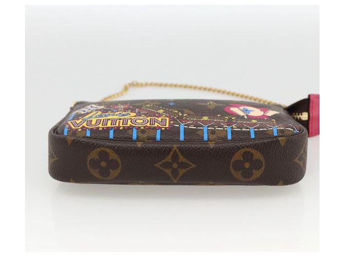 LOUIS VUITTON Monogram Vivienne Mini Pochette Accessori M81637 Auth 167034SM Monogramma - vista 9