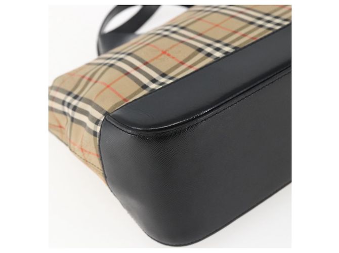 Borsa a mano in tela Nova Check Burberry marrone oro Auth mr2045 D'oro - vista 11