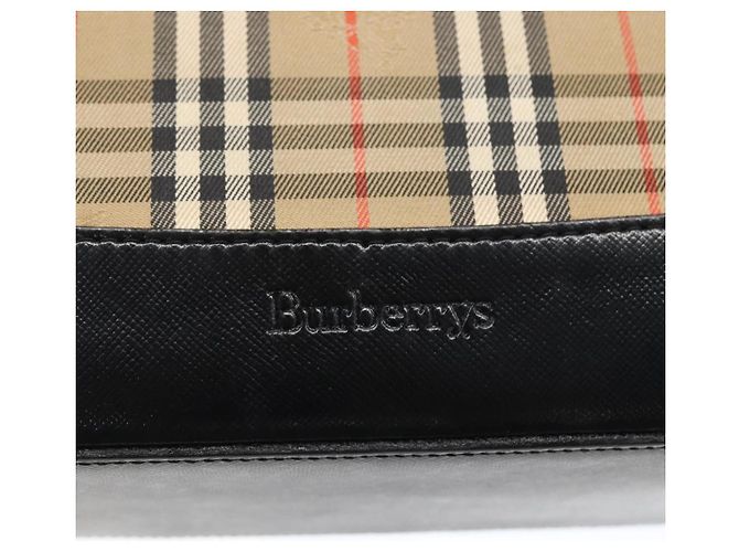 Borsa a mano in tela Nova Check Burberry marrone oro Auth mr2045 D'oro - vista 14