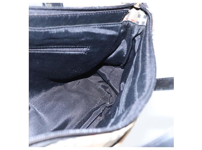 Borsa a mano in tela Nova Check Burberry marrone oro Auth mr2045 D'oro - vista 17