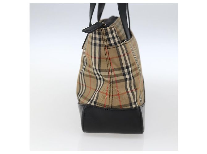 Borsa a mano in tela Nova Check Burberry marrone oro Auth mr2045 D'oro - vista 4