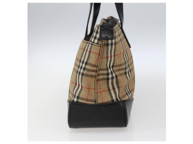 Borsa a mano in tela Nova Check Burberry marrone oro Auth mr2045 D'oro - vista 5