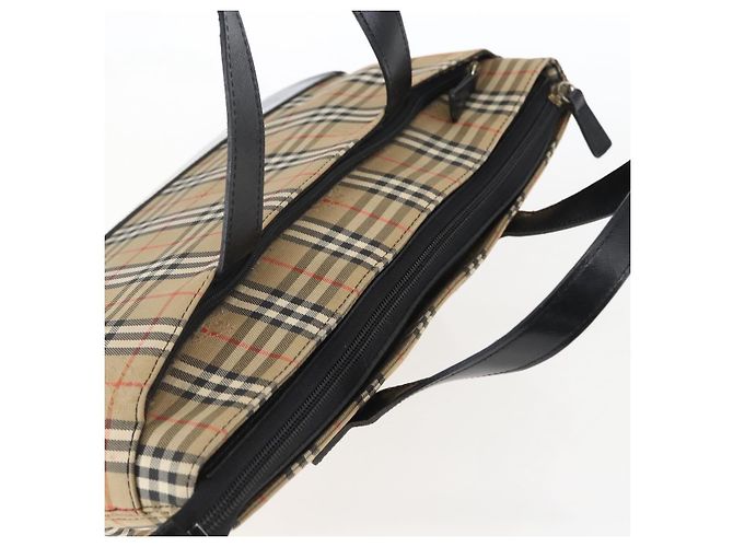 Borsa a mano in tela Nova Check Burberry marrone oro Auth mr2045 D'oro - vista 6