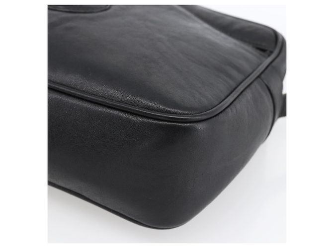 Céline Borsa a Spalla CELINE in Pelle Nera e Oro Auth bs33579 Nero D'oro - vista 10