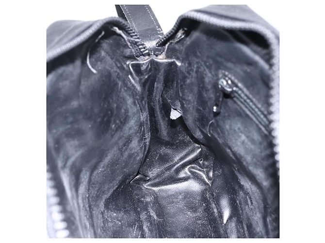 Céline Borsa a Spalla CELINE in Pelle Nera e Oro Auth bs33579 Nero D'oro - vista 18