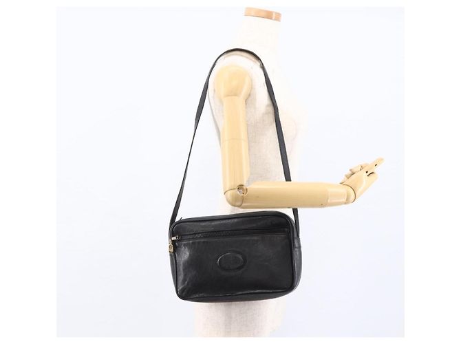 Céline Borsa a Spalla CELINE in Pelle Nera e Oro Auth bs33579 Nero D'oro - vista 22