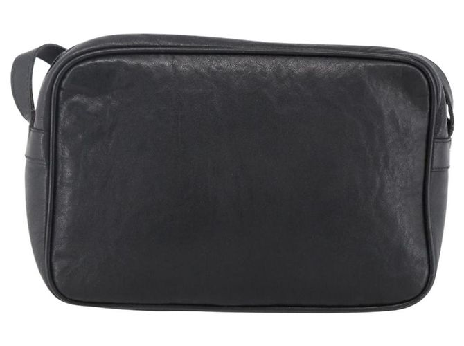 Céline Borsa a Spalla CELINE in Pelle Nera e Oro Auth bs33579 Nero D'oro - vista 3