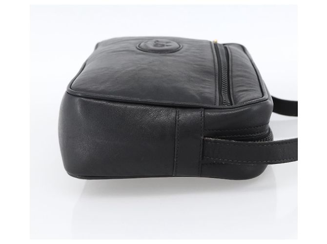 Céline Borsa a Spalla CELINE in Pelle Nera e Oro Auth bs33579 Nero D'oro - vista 5