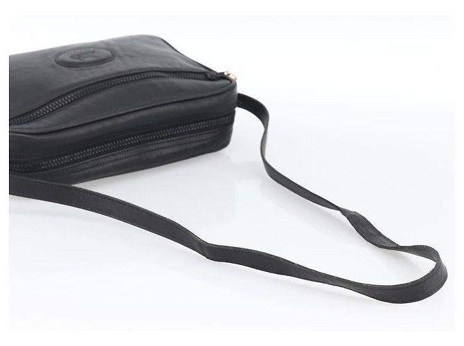 Céline Borsa a Spalla CELINE in Pelle Nera e Oro Auth bs33579 Nero D'oro - vista 7