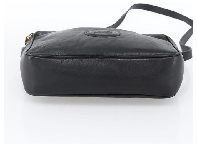 Céline Borsa a Spalla CELINE in Pelle Nera e Oro Auth bs33579 Nero D'oro - vista 9