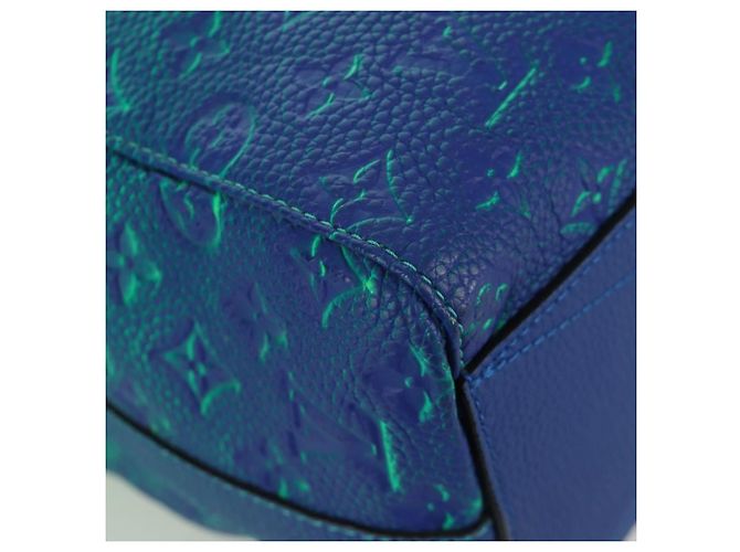 LOUIS VUITTON Borsa Tote Keepall Monogram Taurillon Illusion M59688 Auth 166969SM Verde - vista 14