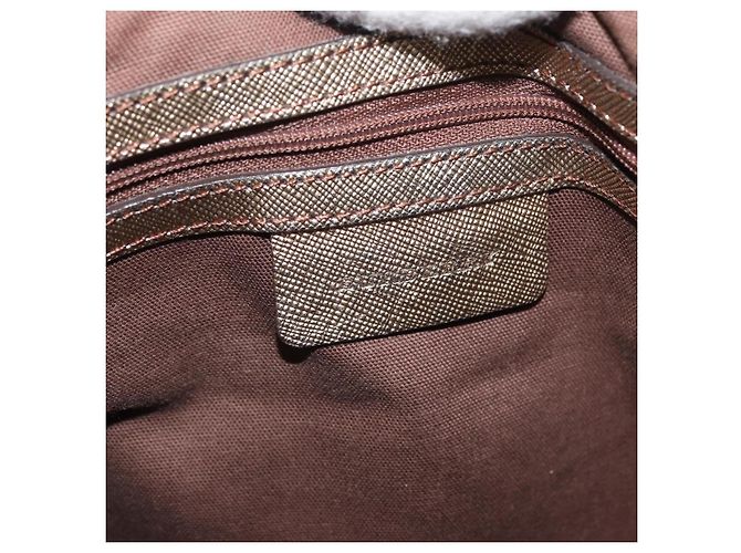 Borsa a Spalla Nova Check in Tela Beige e Argento Autentica BURBERRY 172803 - vista 16