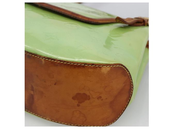 LOUIS VUITTON Borsa a Spalla Vernis Biscayne Bay GM Menta M91285 Auth LNZ031 Verde - vista 10