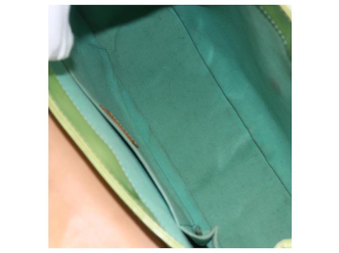 LOUIS VUITTON Borsa a Spalla Vernis Biscayne Bay GM Menta M91285 Auth LNZ031 Verde - vista 15