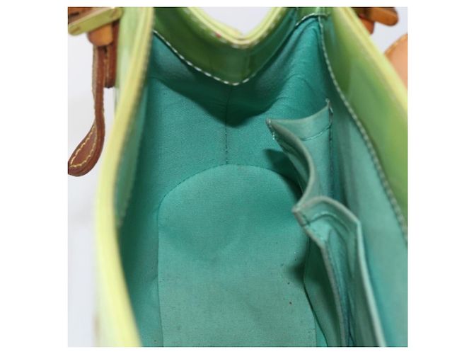 LOUIS VUITTON Borsa a Spalla Vernis Biscayne Bay GM Menta M91285 Auth LNZ031 Verde - vista 17