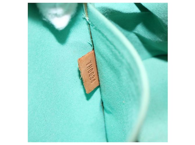 LOUIS VUITTON Borsa a Spalla Vernis Biscayne Bay GM Menta M91285 Auth LNZ031 Verde - vista 19