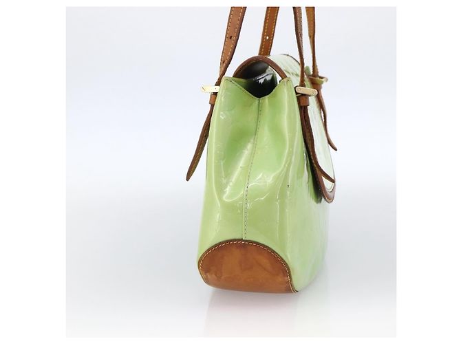 LOUIS VUITTON Borsa a Spalla Vernis Biscayne Bay GM Menta M91285 Auth LNZ031 Verde - vista 4