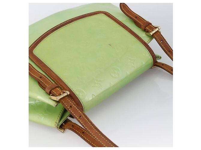 LOUIS VUITTON Borsa a Spalla Vernis Biscayne Bay GM Menta M91285 Auth LNZ031 Verde - vista 6